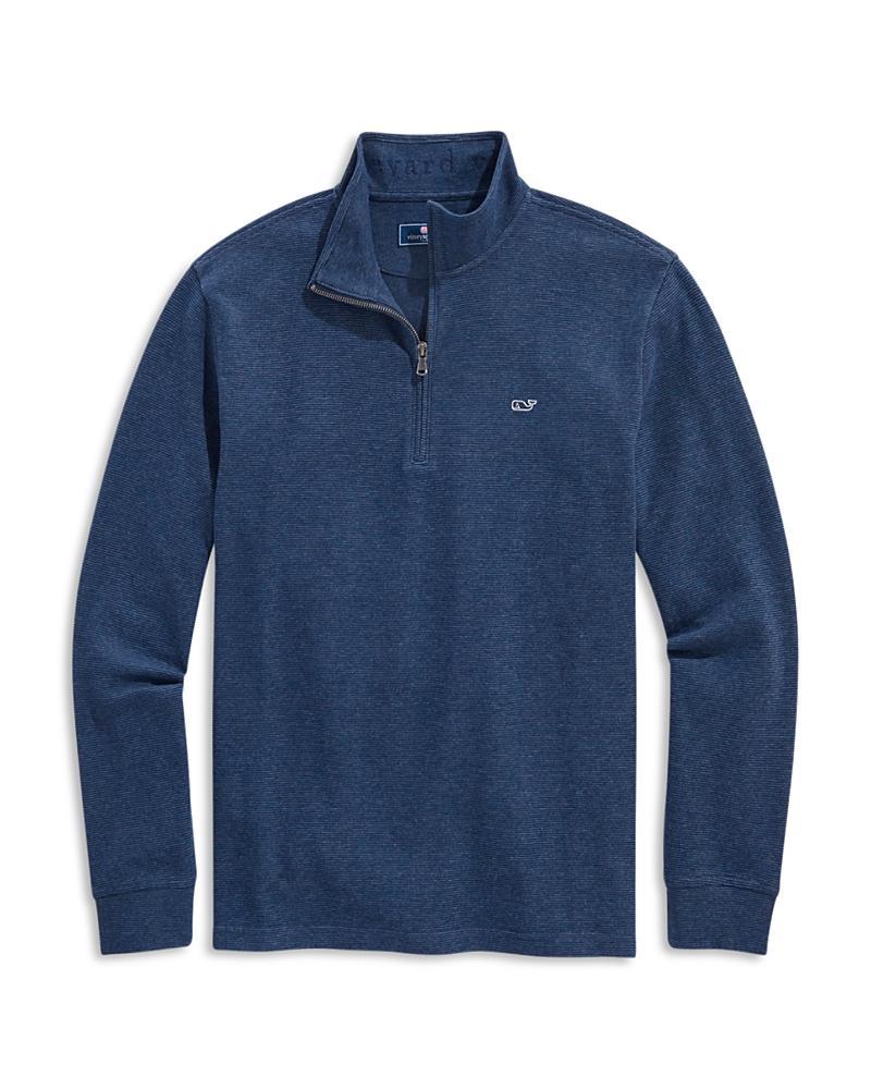 Vineyard Vines Saltwater 1/4 Zip (Granite) Men's Clothing Product Image