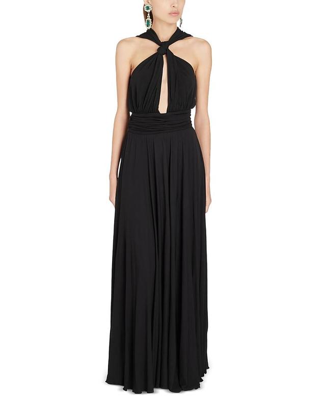 Giambattista Valli - Knotted Jersey Maxi Dress - Off-WhiteModa Operandi Product Image