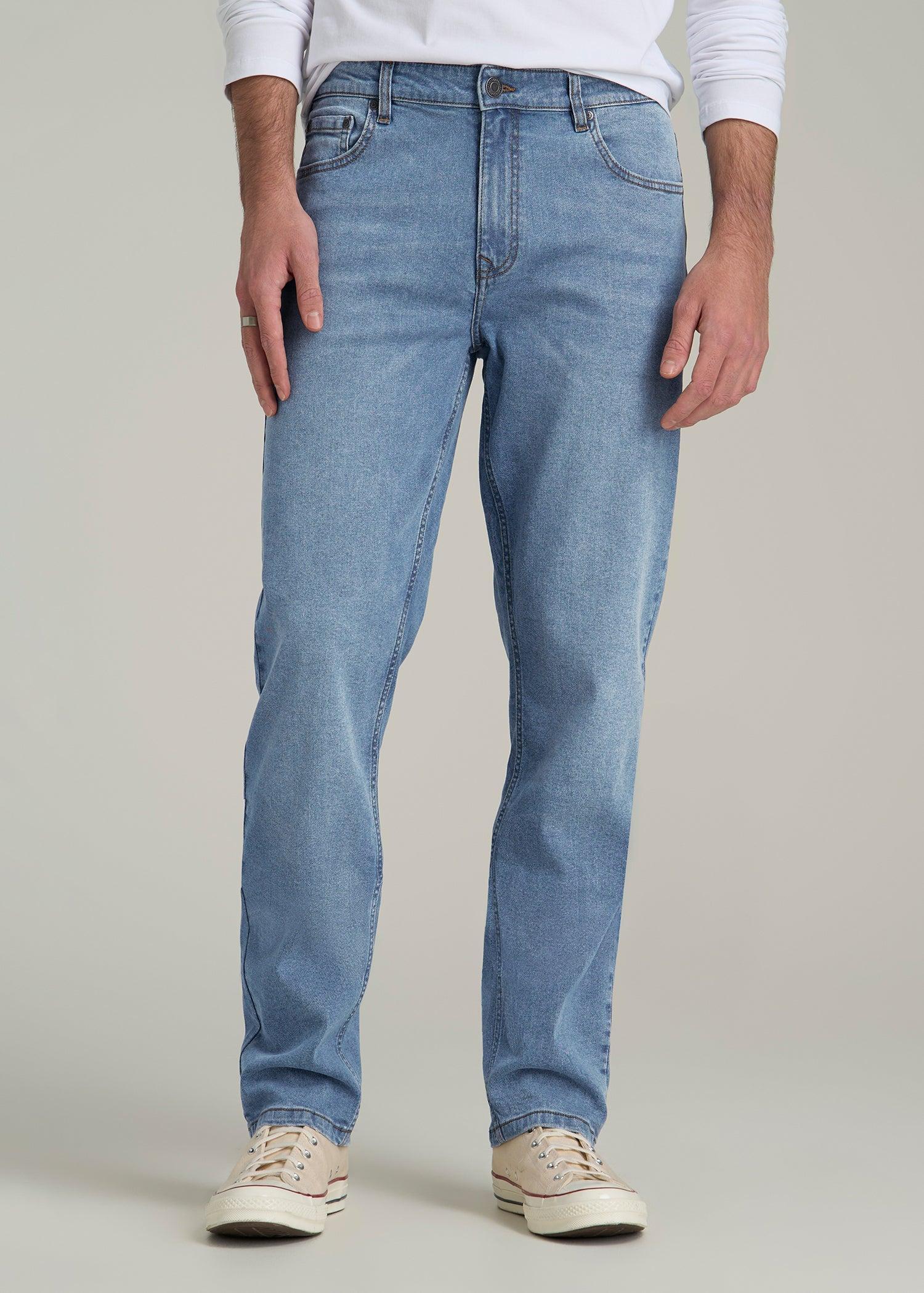 A.T. Basics Men's J1 Straight Fit Jeans for Tall Men in Tufts Blue product image