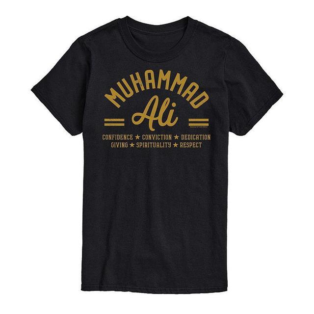 Big & Tall Muhammad Ali Principles Tee, Mens Black Product Image