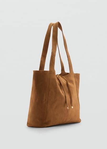 MANGO shopper bag leather - One size - Women Product Image