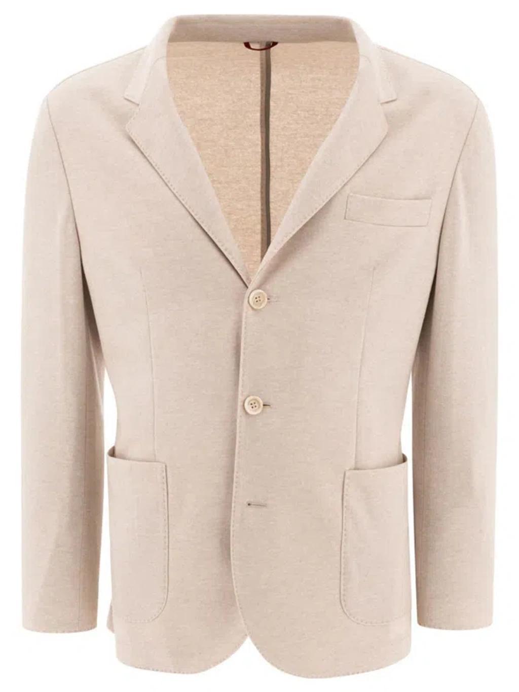 BRUNELLO CUCINELLI Cashmere Blazer In Beige product image