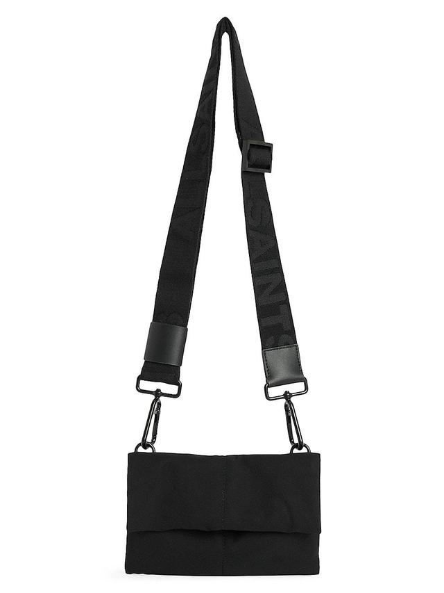 ALLSAINTS Ezra Nylon Crossbody in Black. Product Image