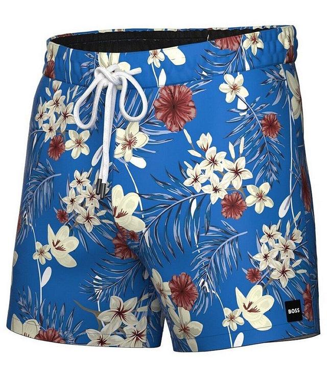 Hugo Boss Piranha 5.5#double; Inseam Swim Trunks Product Image