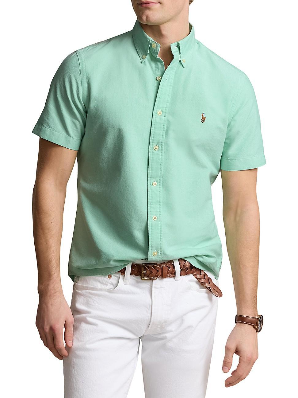 Mens Cotton Button-Down Oxford Shirt Product Image