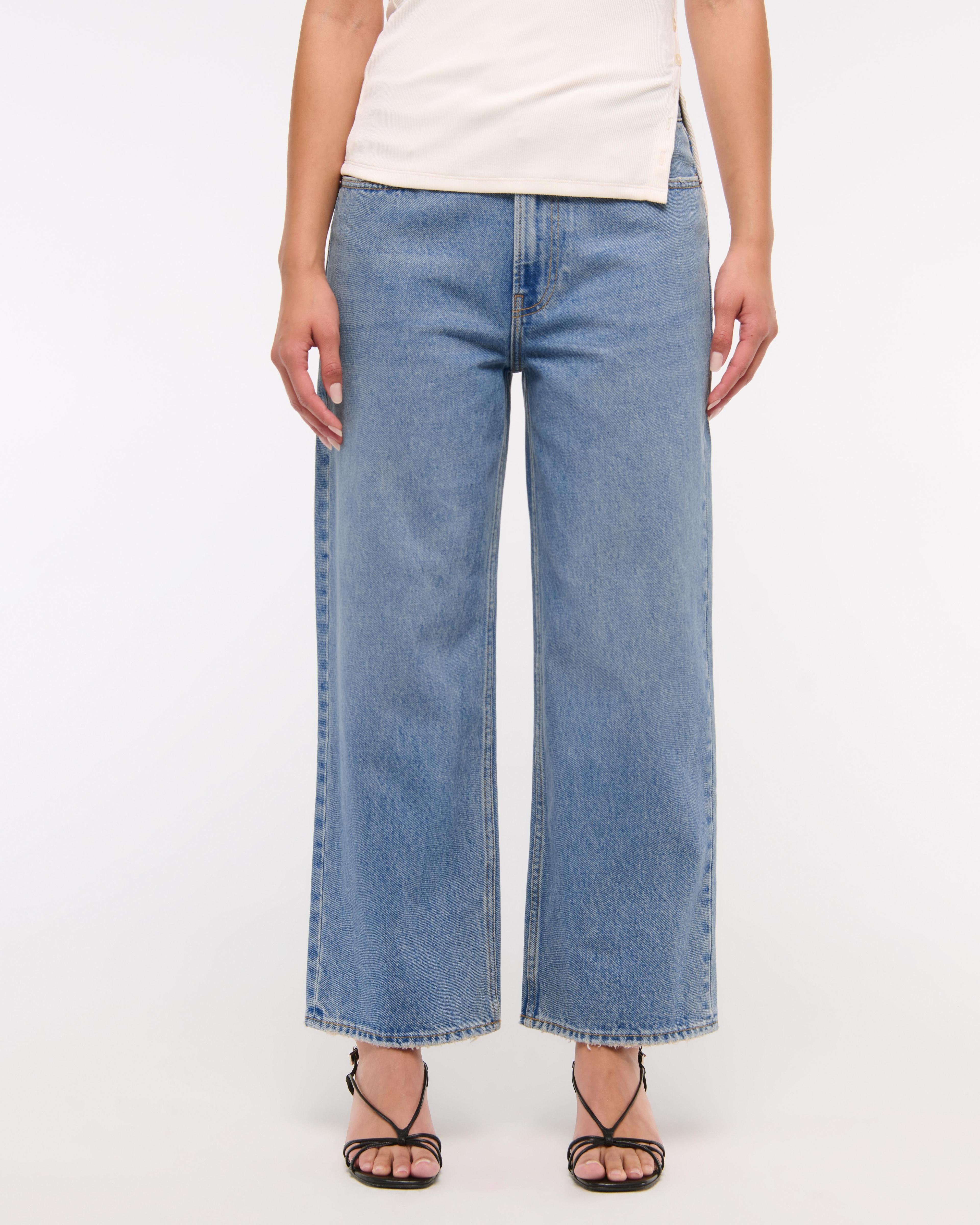 Mid Rise Cropped Slouchy Jean Product Image