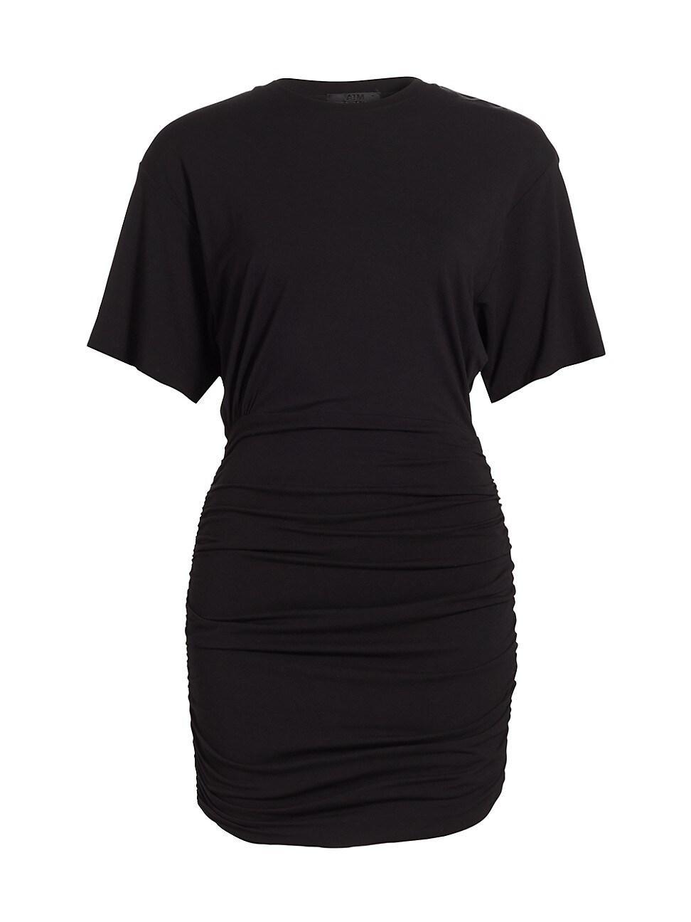 Womens Ruched Matte Jersey Minidress Product Image