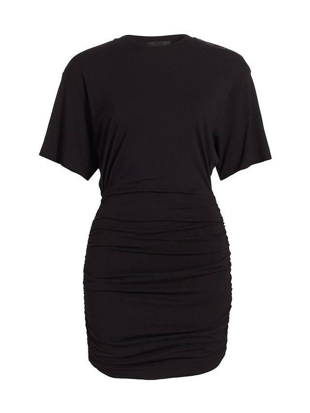 Womens Ruched Matte Jersey Minidress Product Image