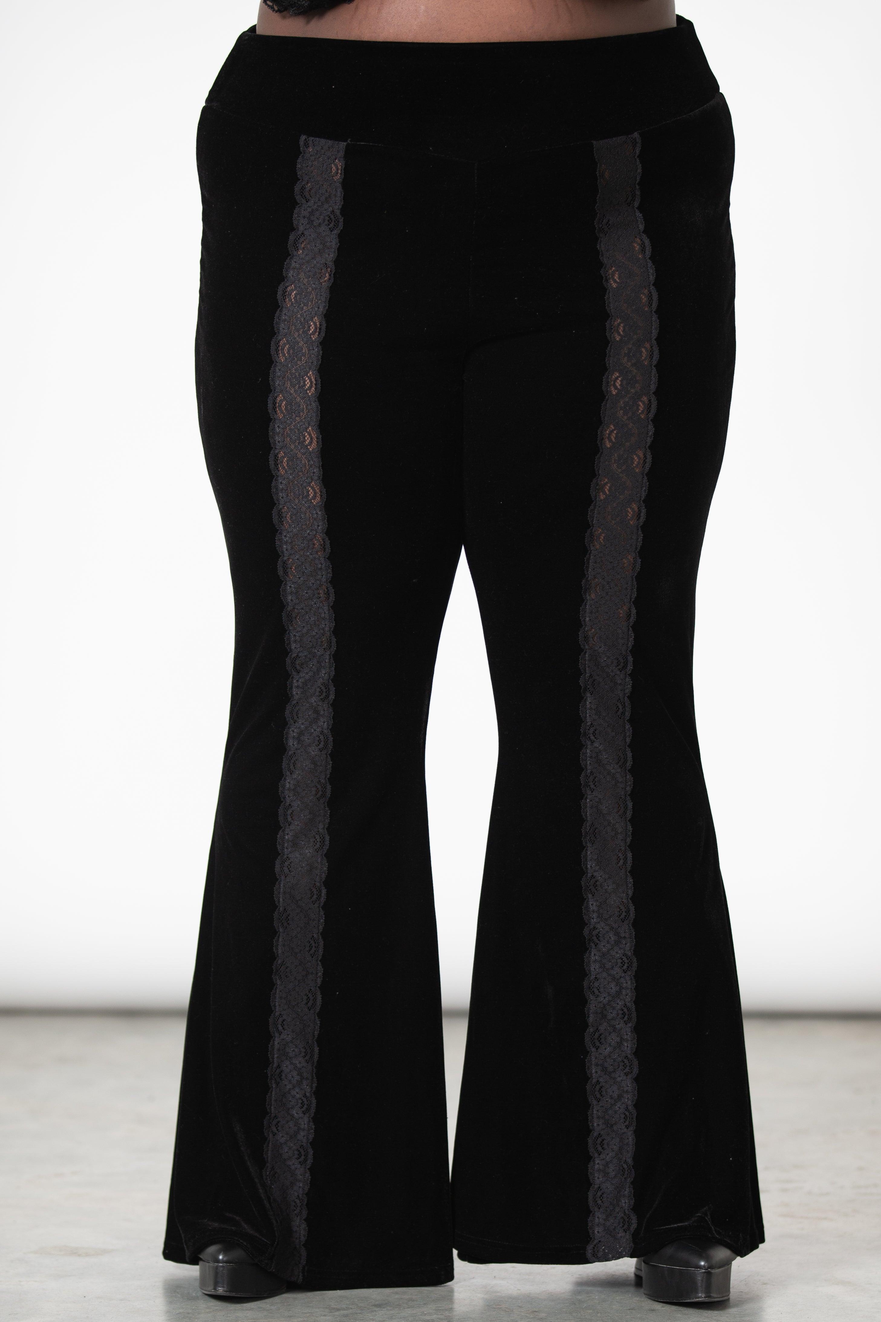 Verna Velvet Bell Bottoms [PLUS] Female Product Image