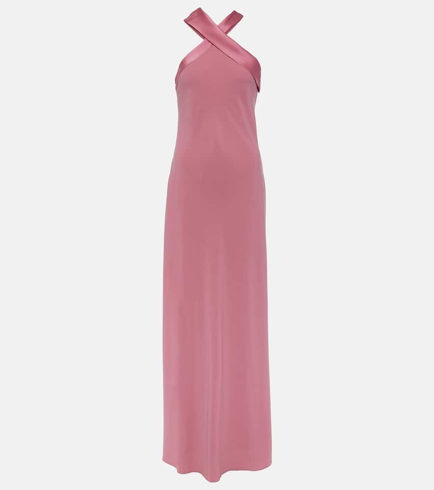 MAX MARA Halterneck Gown In Pink Product Image