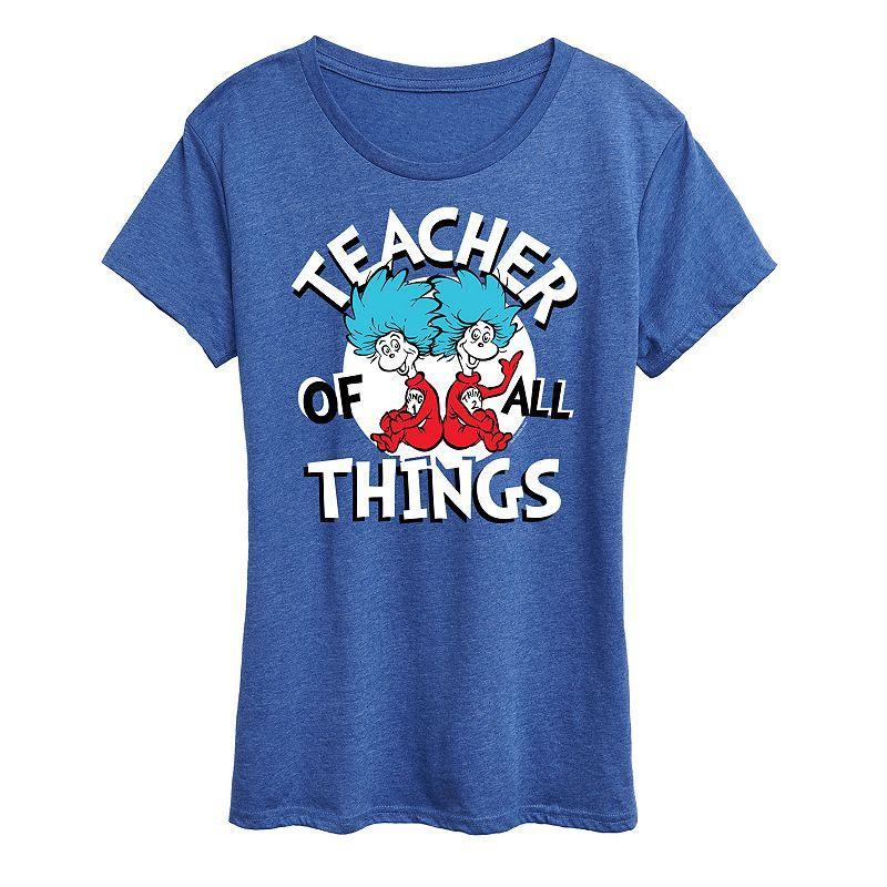 Womens Dr. Seuss Teacher Of All Things Graphic Tee Product Image