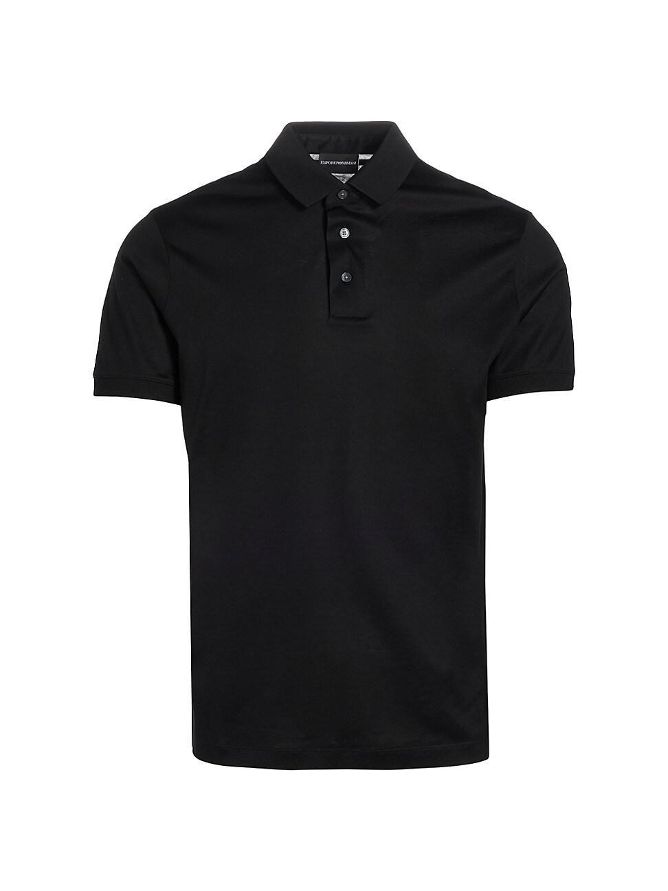 Emporio Armani Lyocell & Cotton Polo Product Image