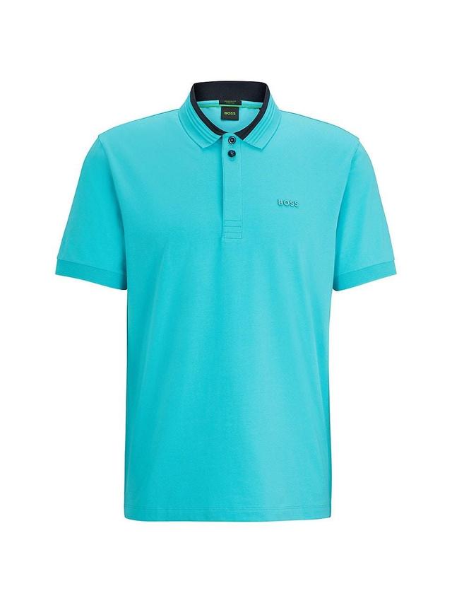 Mens Stretch-Cotton Polo T-Shirt Product Image