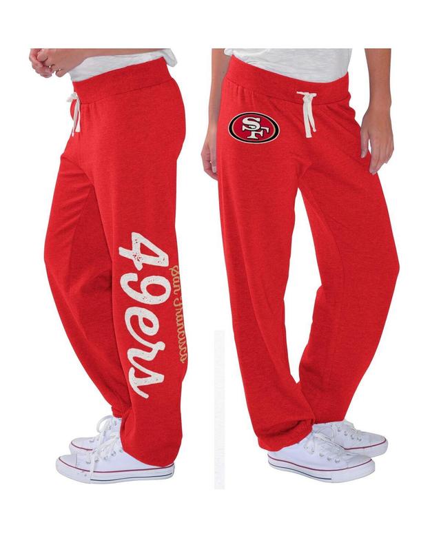 Womens G-III 4Her by Carl Banks Scarlet San Francisco 49ers Scrimmage Fleece Pants Product Image