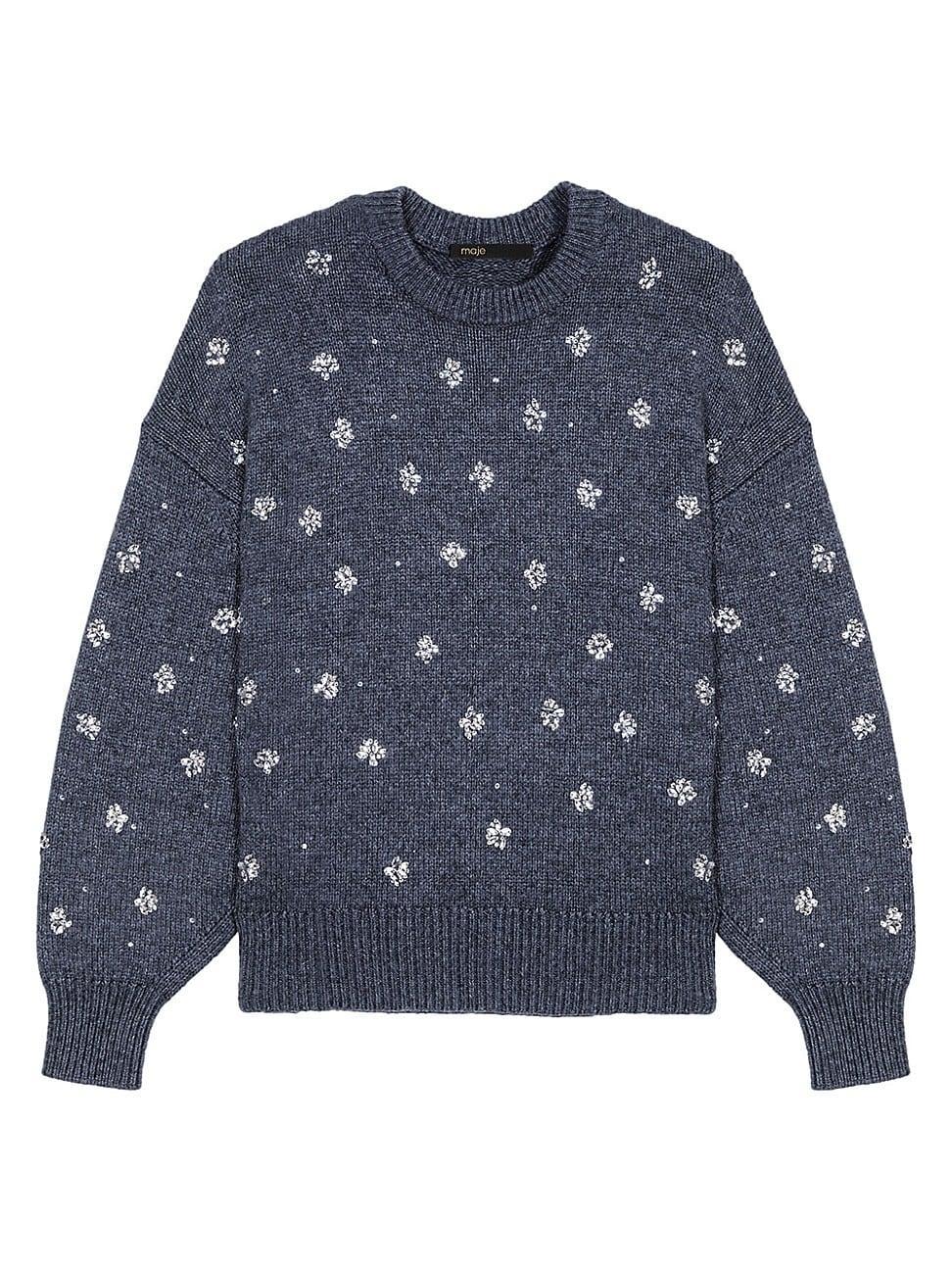 Womens Knitted Jumper with Rhinestones product image