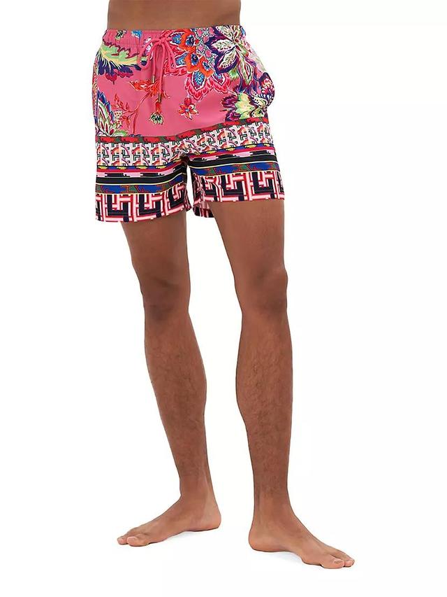 Printed Mid-Length Board Shorts Product Image