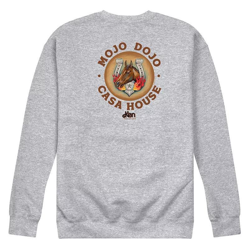 Mens Barbie The Movie Mojo Dojo Casa House Fleece Sweatshirt Grey Gray Product Image