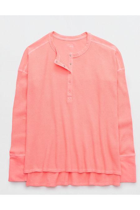 OFFLINE By Aerie Wow Waffle Henley T-Shirt Women's Product Image