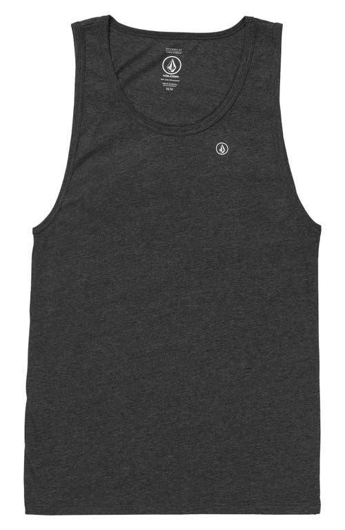 Volcom Solid Heather Tank (Dark Black Heather 1) Men's Clothing Product Image