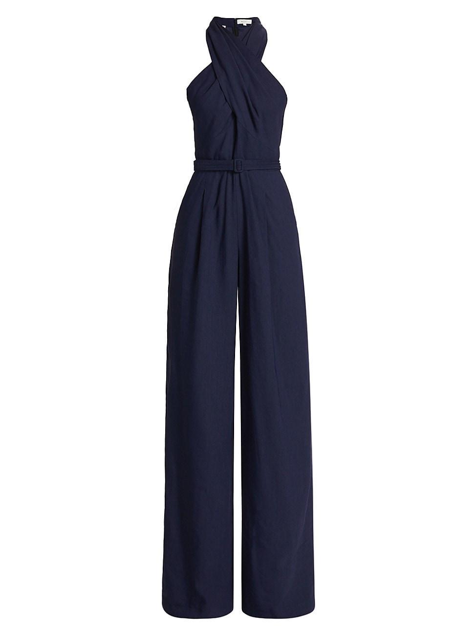 Womens Murphy Ii Linen-Blend Wide-Leg Jumpsuit Product Image