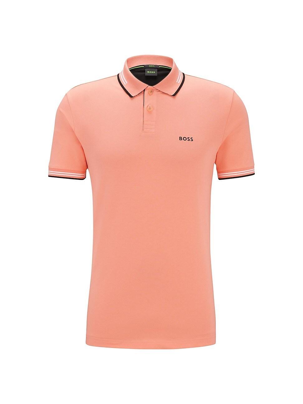 Mens Stretch Cotton Slim Fit Polo Shirt Product Image