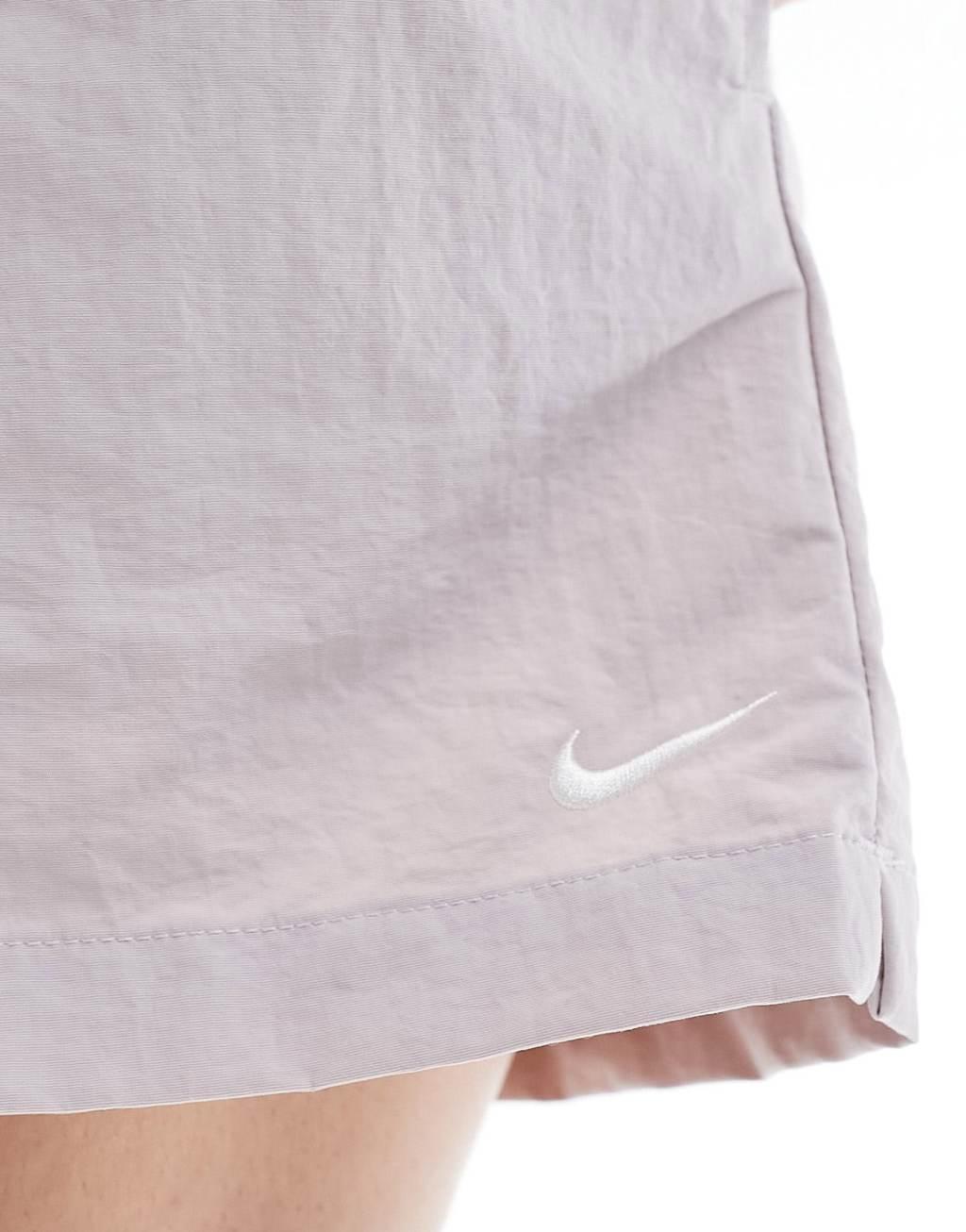 Nike Essentials woven shorts in light purple Product Image