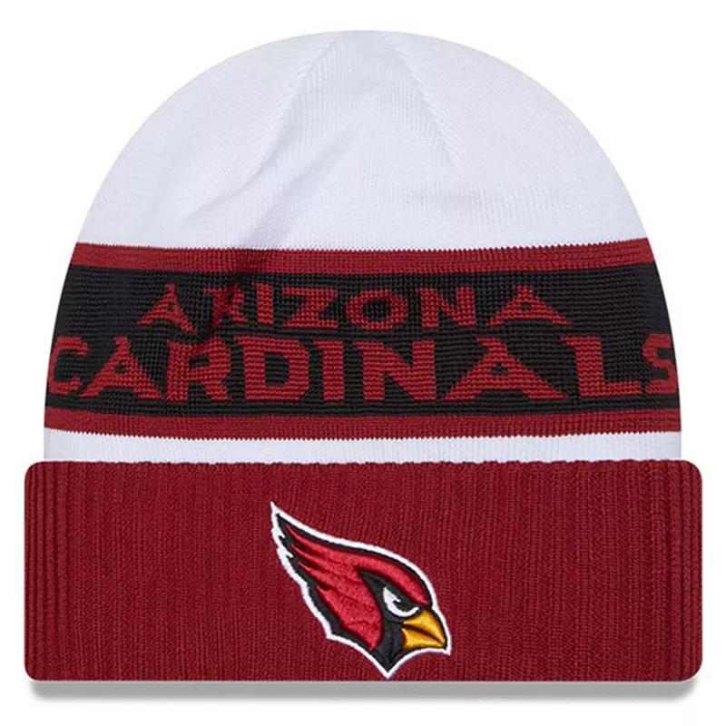 Mens New Era /Cardinal Arizona Cardinals 2023 Sideline Tech Cuffed Knit Hat Product Image