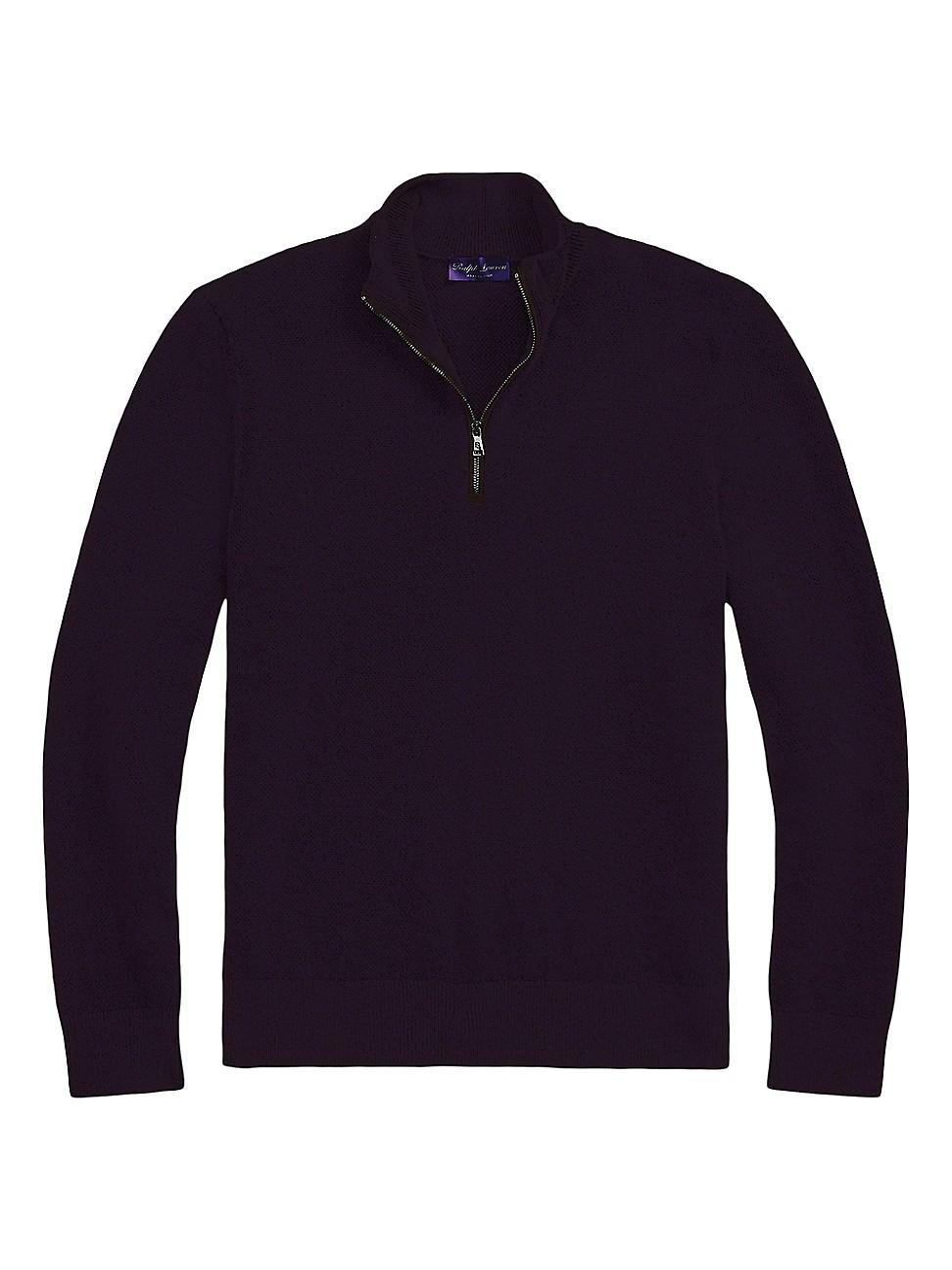 Mens Cashmere Birdseye Knit Sweater Product Image