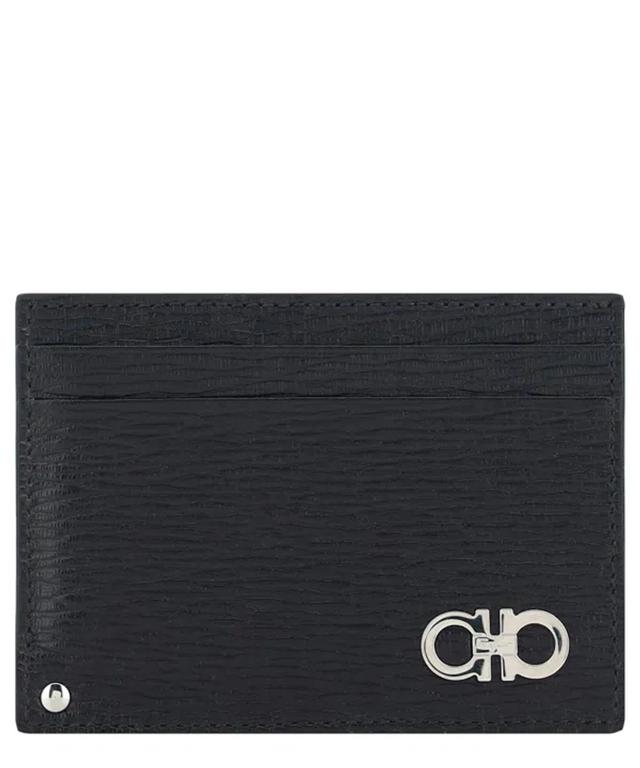 FERRAGAMO Revival Credit Card Holder In Black Product Image