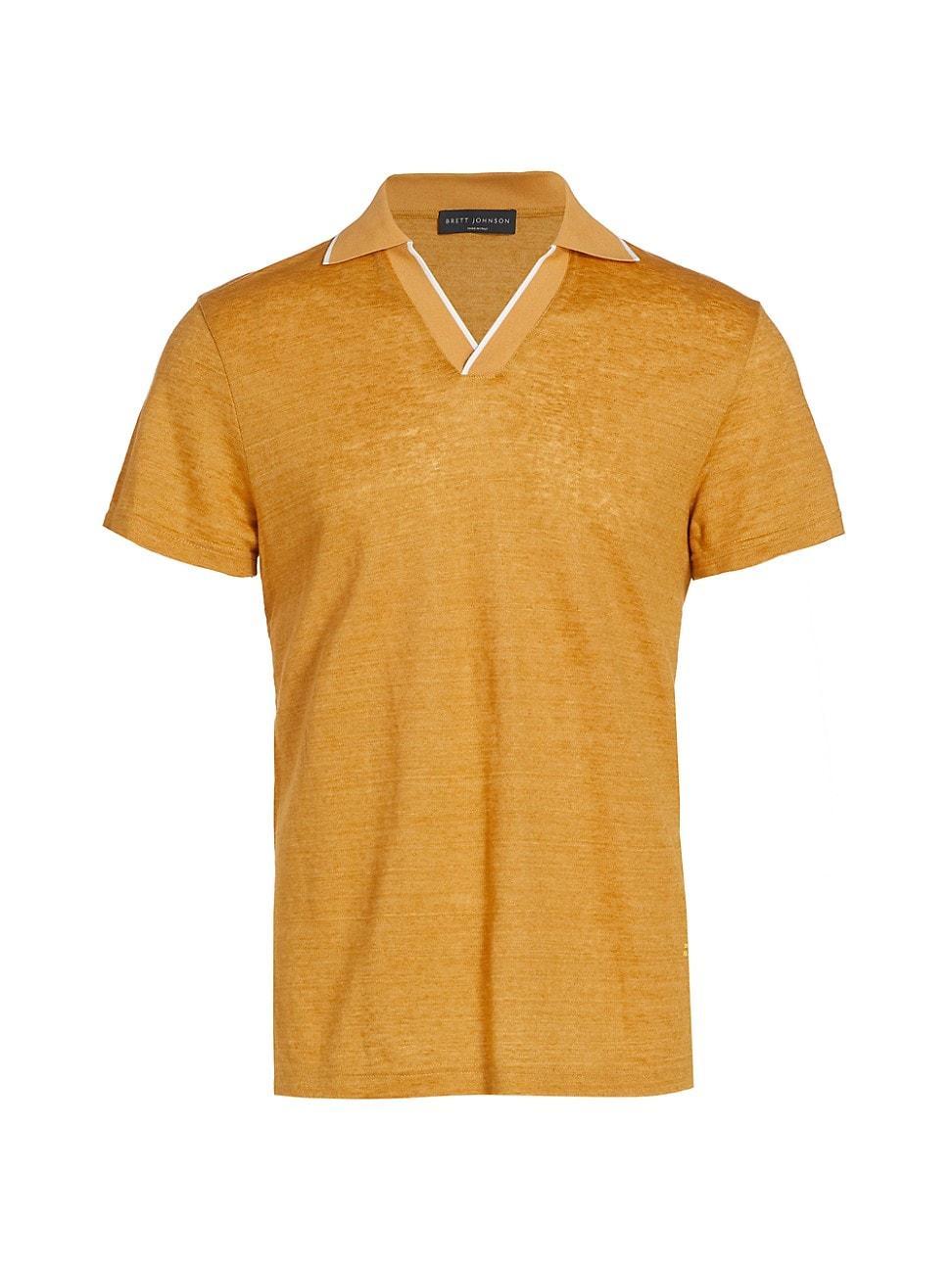 Mens Linen Jersey Polo Shirt Product Image