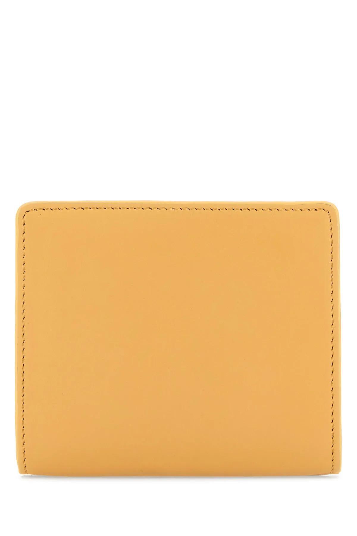 Folded Leather Bifold Wallet In Pink Product Image