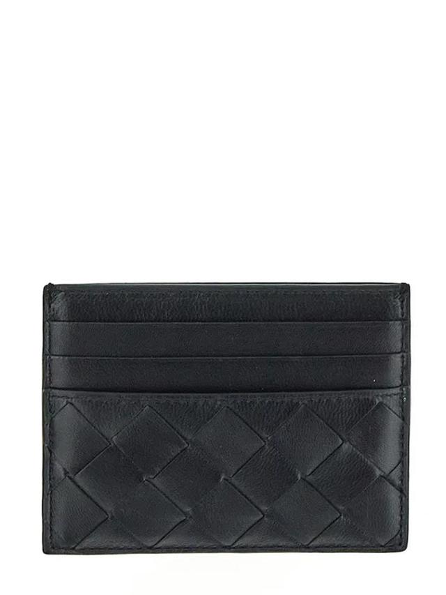 BOTTEGA VENETA Intrecciato Credit Card Case In Black Product Image