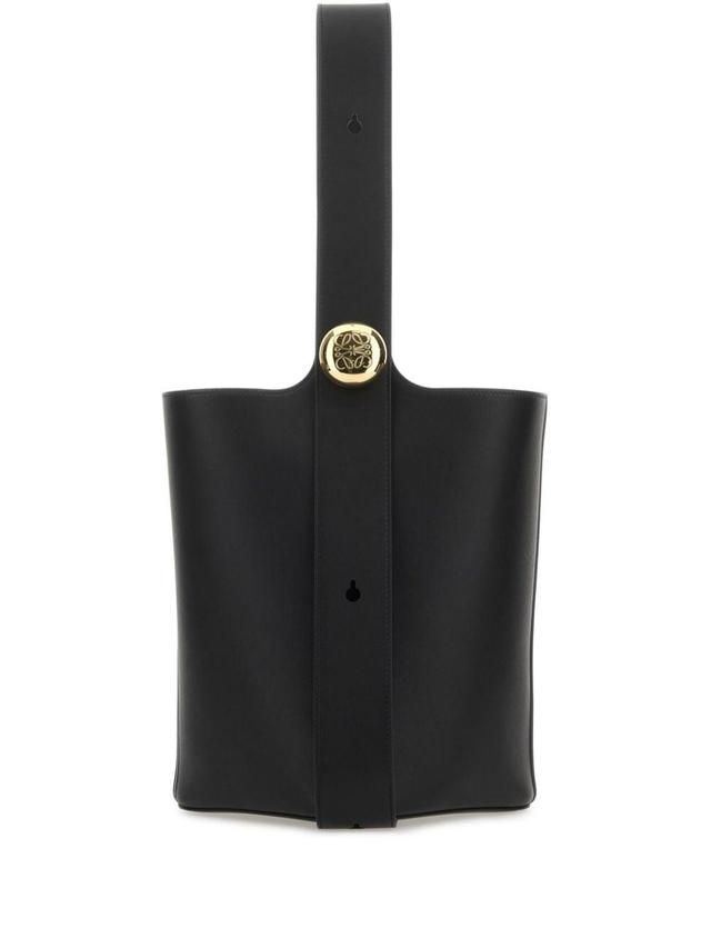 medium leather bucket bag Product Image