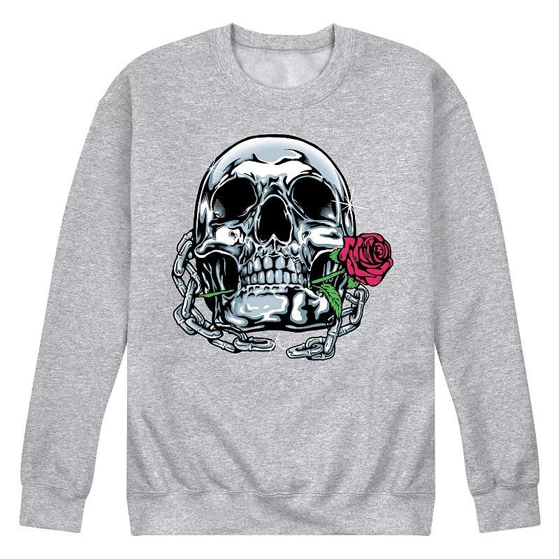 Mens Shiny Skull Sweatshirt Product Image