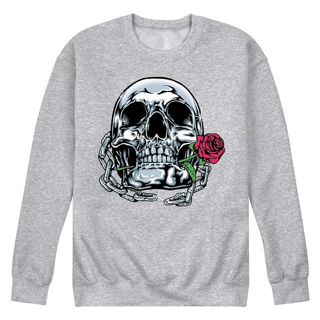 Mens Shiny Skull Sweatshirt Product Image