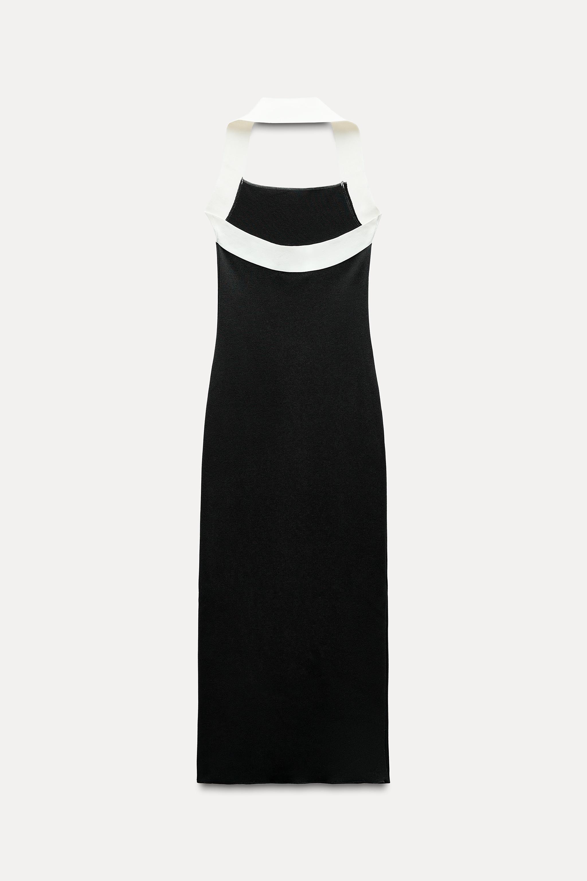 STRETCH KNIT HALTER DRESS Product Image