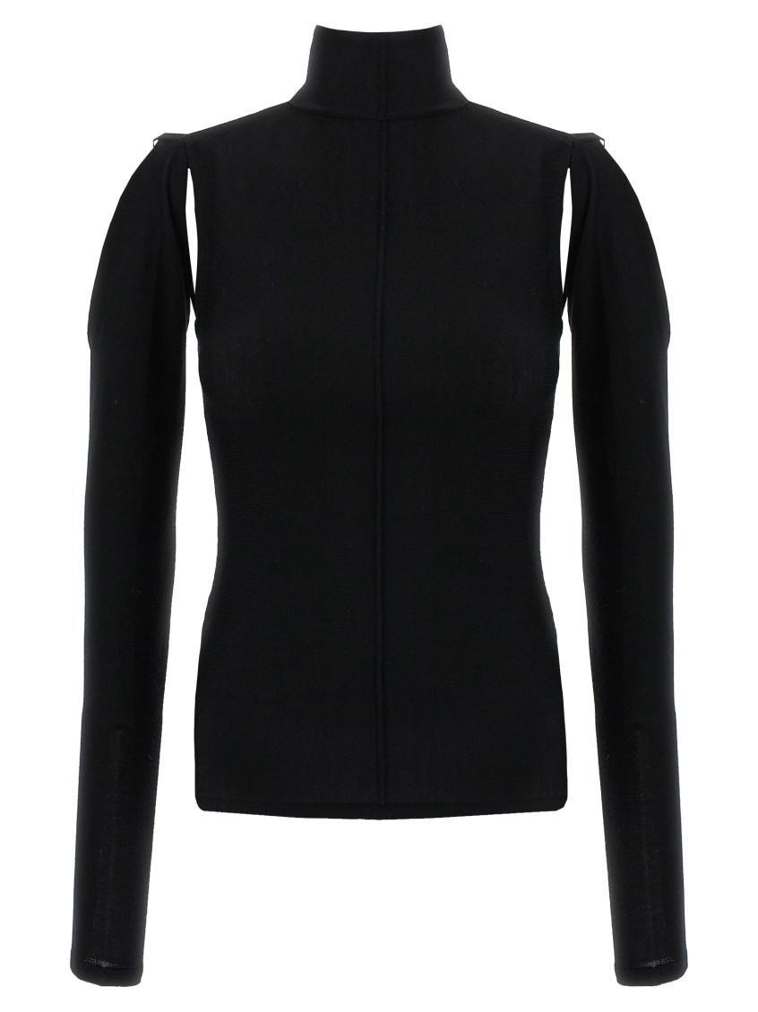 Turtleneck Cut In Black Product Image