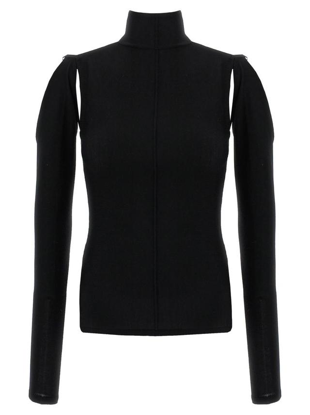 Turtleneck Cut In Black Product Image