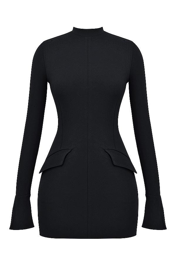 Mahalia Black Mini Dress Product Image