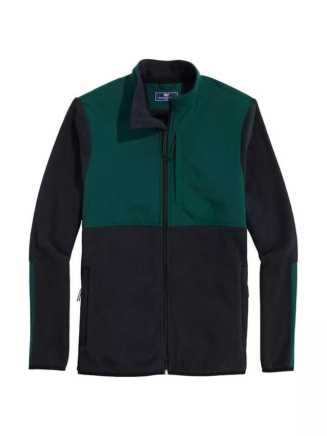 Harbor Colorblock Fleece Zip-Up Jacket Product Image