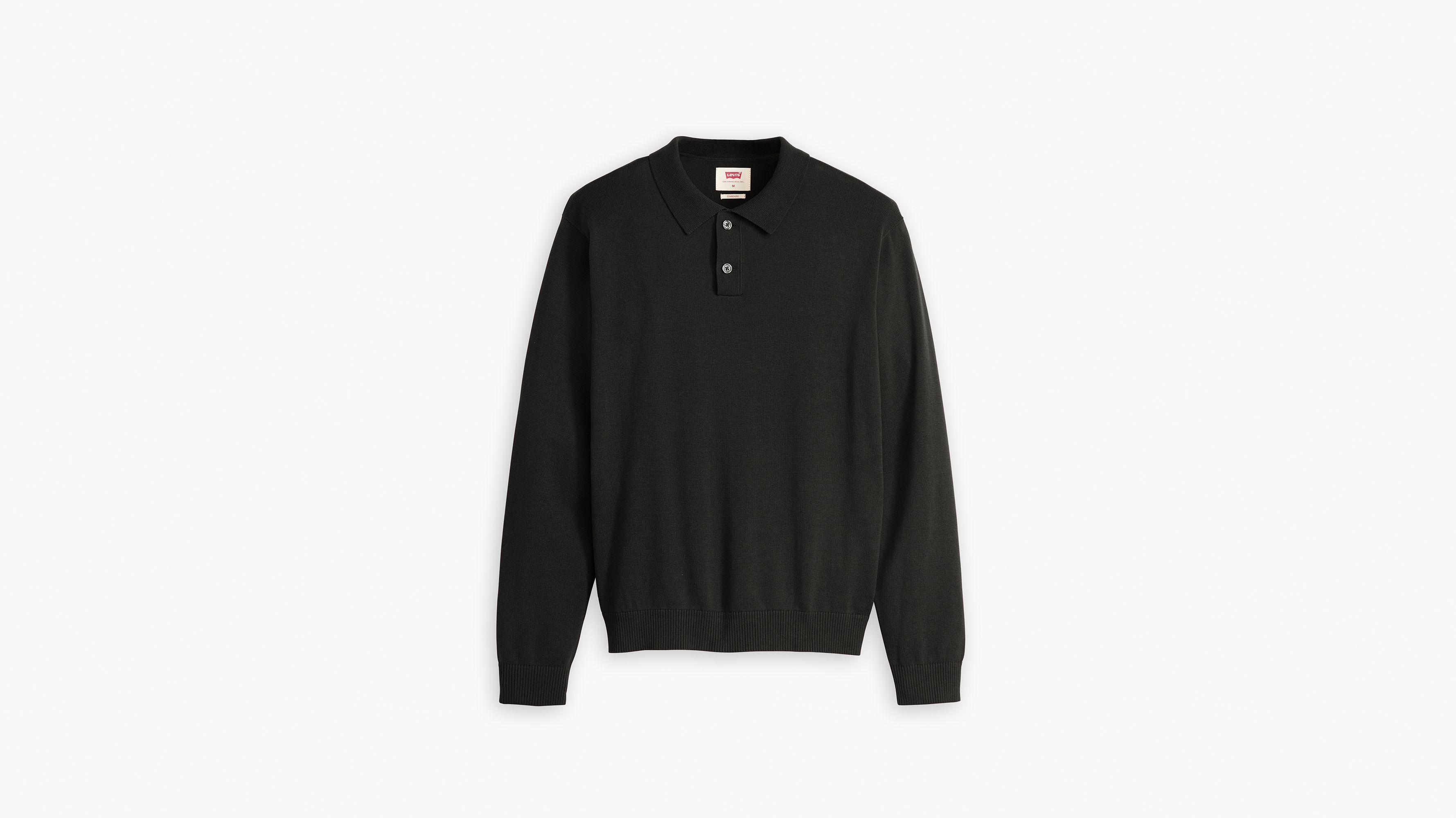 Long Sleeve Sweater Polo Product Image