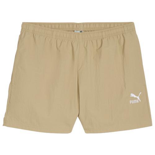 PUMA Womens PUMA Classics A-Line Shorts - Womens Beige product image