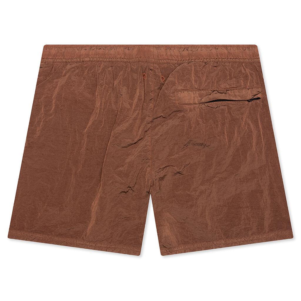 Nylon Metal Regular Fit Shorts - Rust Male Product Image