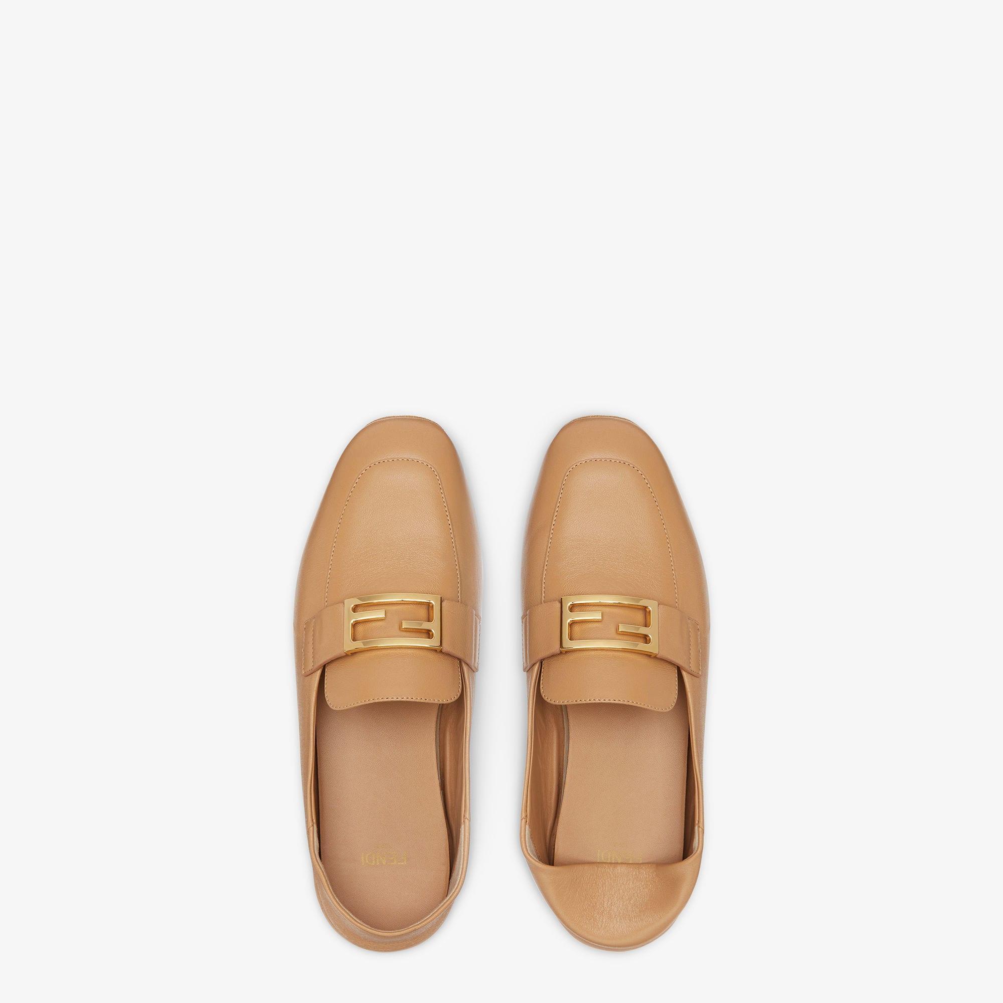 BaguetteBeige nappa-leather loafers Product Image