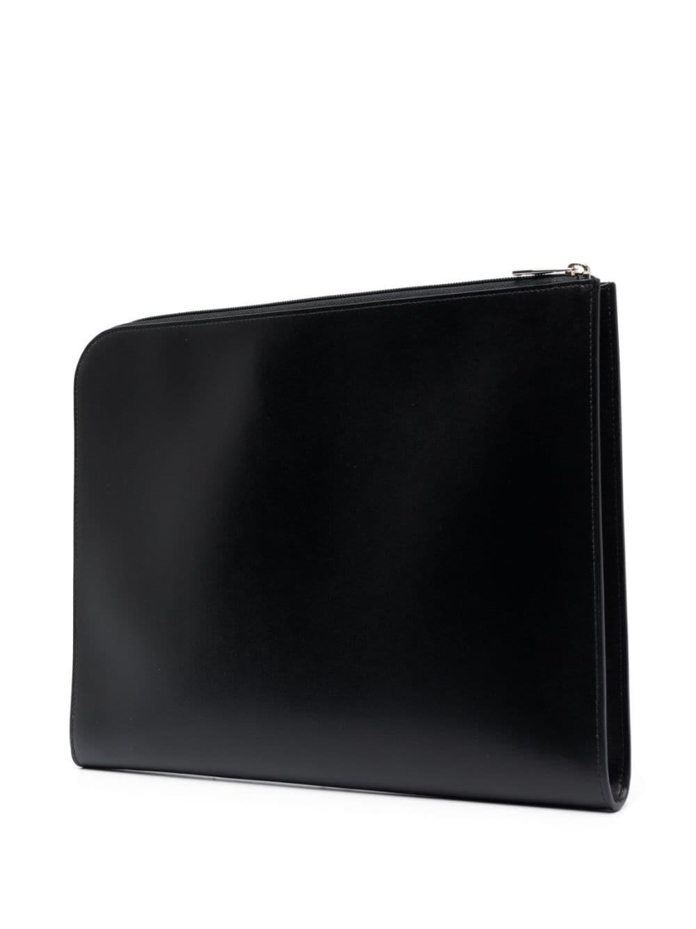 Graffiti Logo-print Clutch In Black Product Image