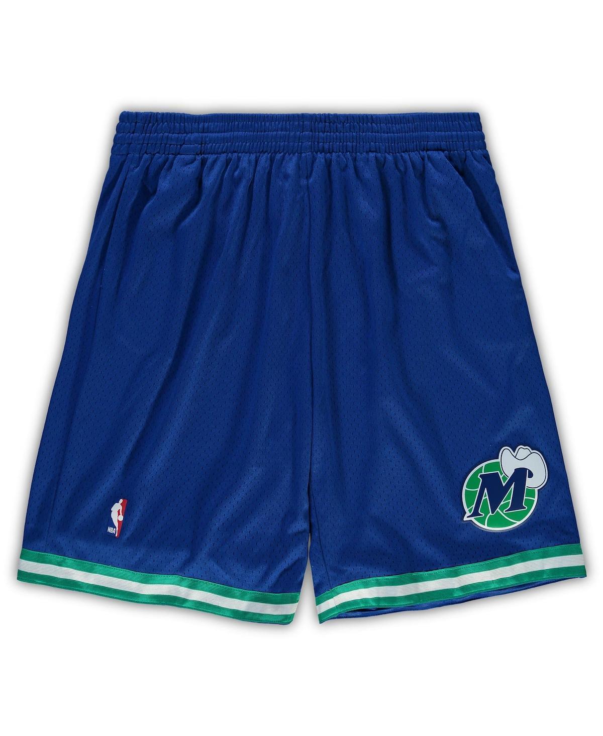 Mens Mitchell & Ness Royal Dallas Mavericks Big & Tall Hardwood Classics Team Swingman Shorts Product Image