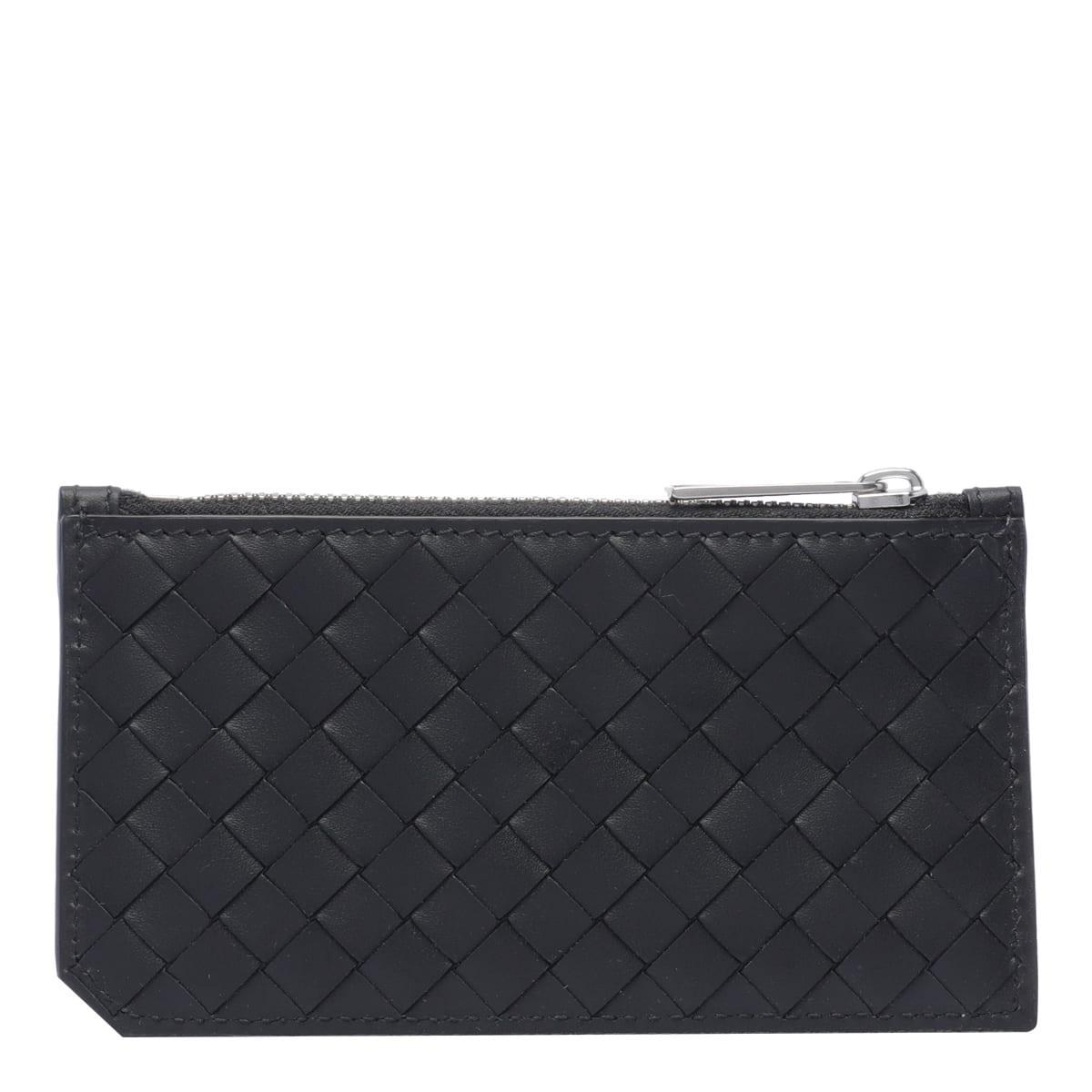 BOTTEGA VENETA Woven Intrecciato Clutch Bag In Black Product Image