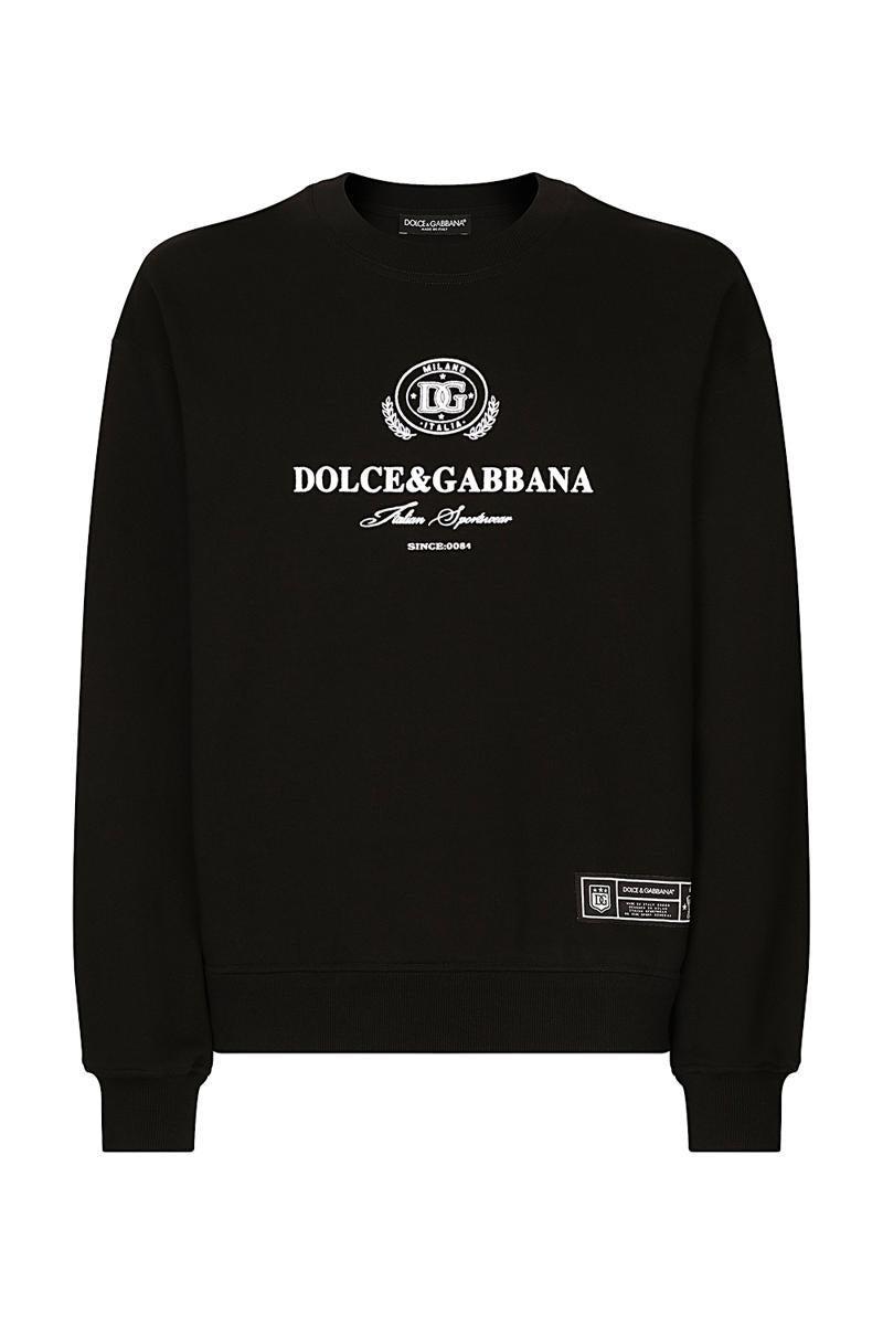 Logo-print Cotton Sweatshirt In Black Product Image