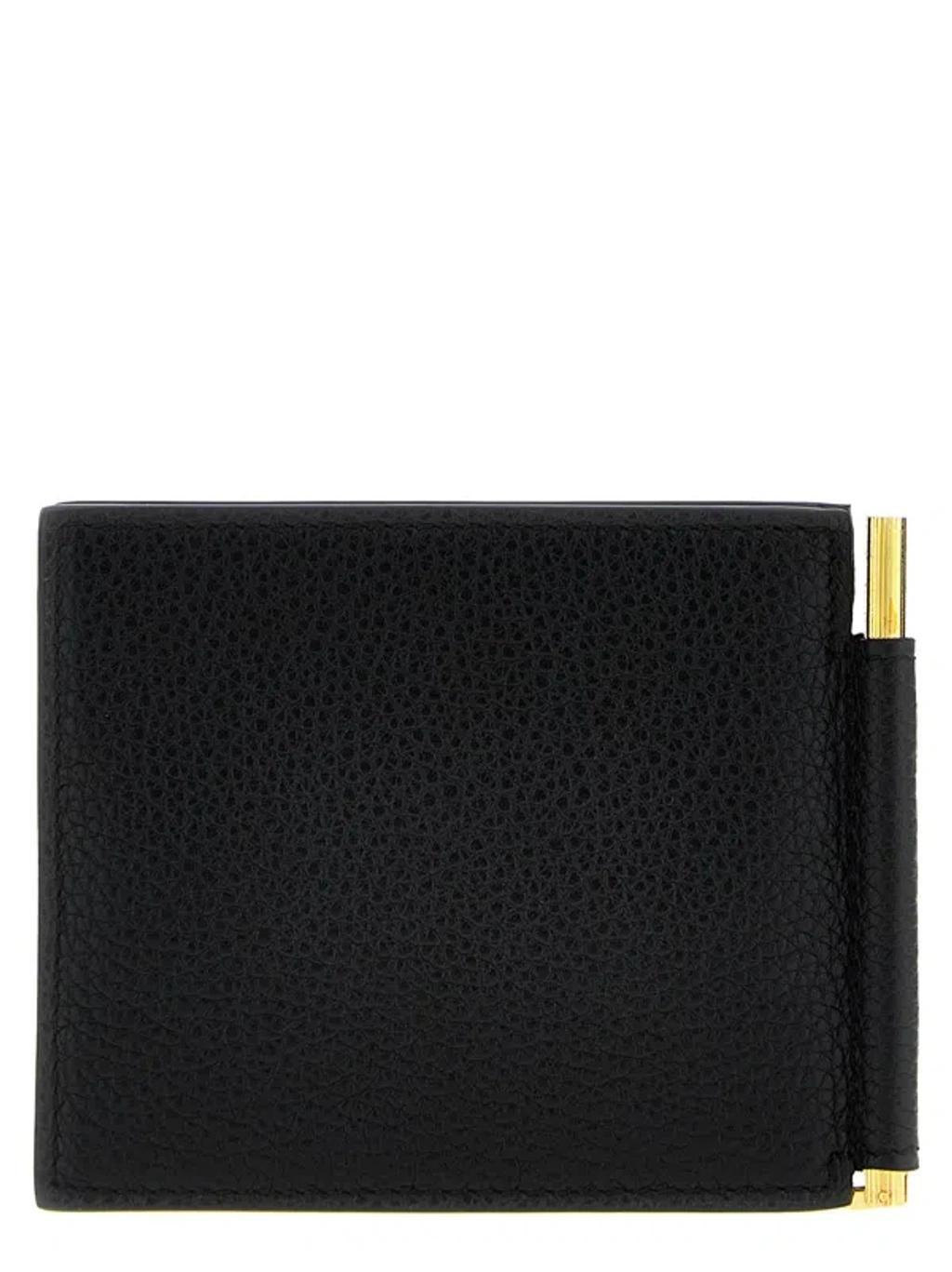 Logo Leather Wallet In 黑色的 Product Image