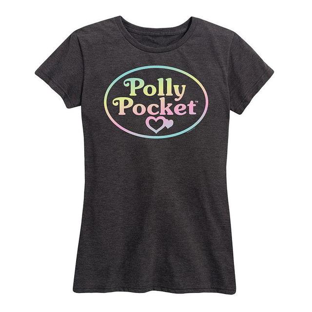 Womens Polly Pocket Ombre Logo Graphic Tee Product Image